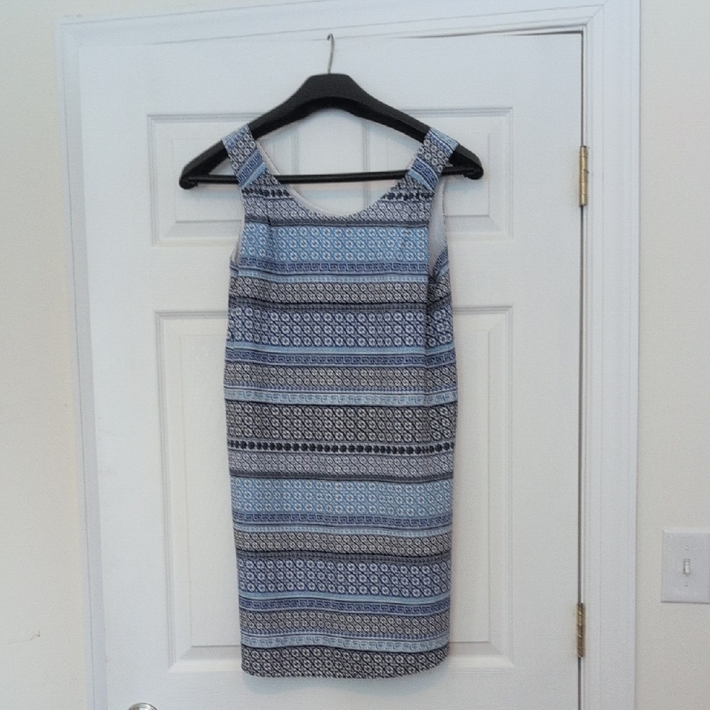 Lila Rose Blue and Black Dress